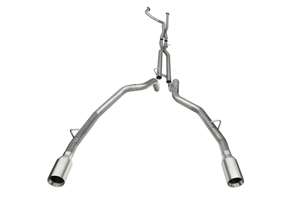 Corsa Track Exhaust System Polished Tips 21-up Ram 1500 TRX